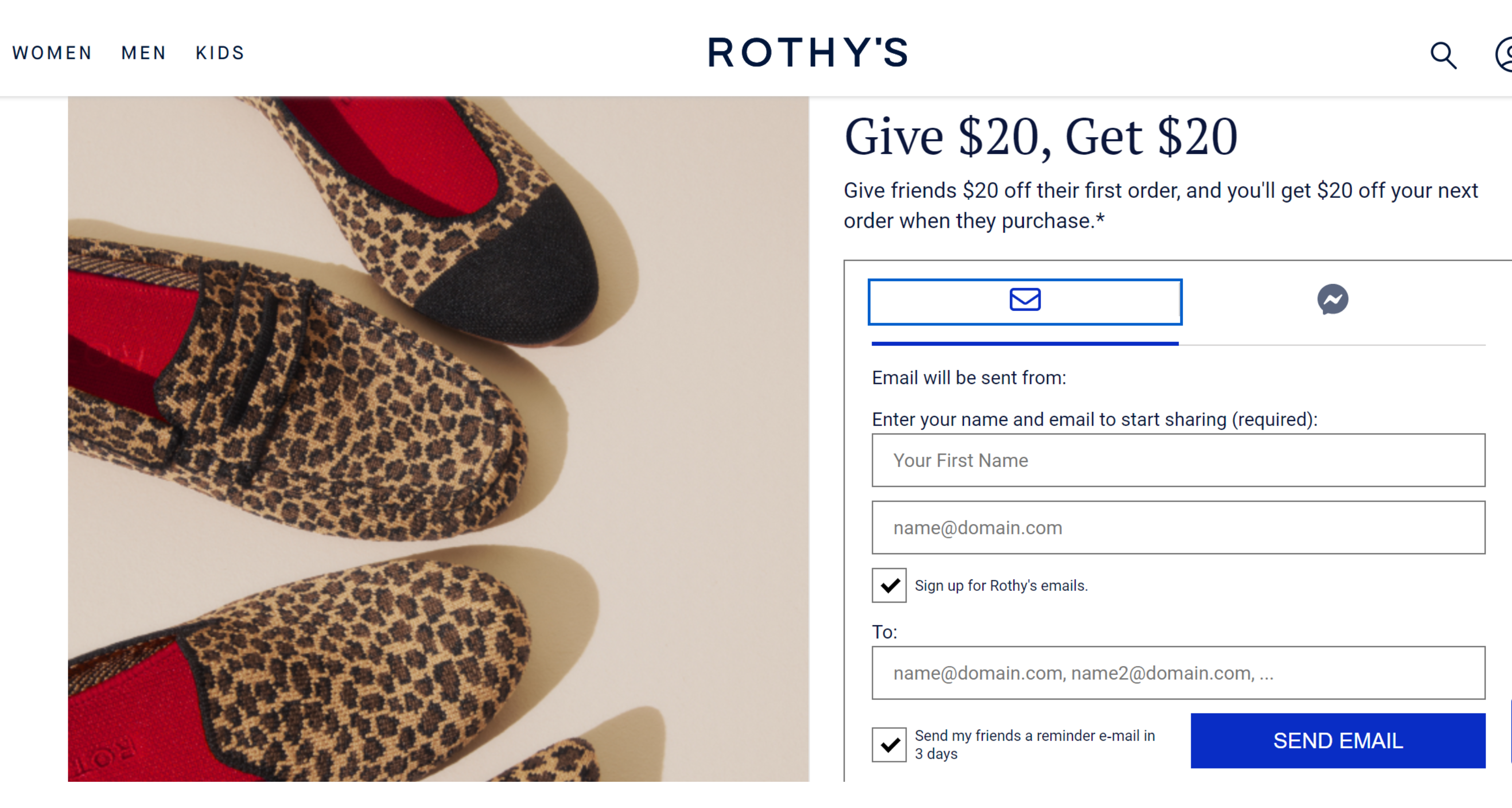 Rothy's referral programs