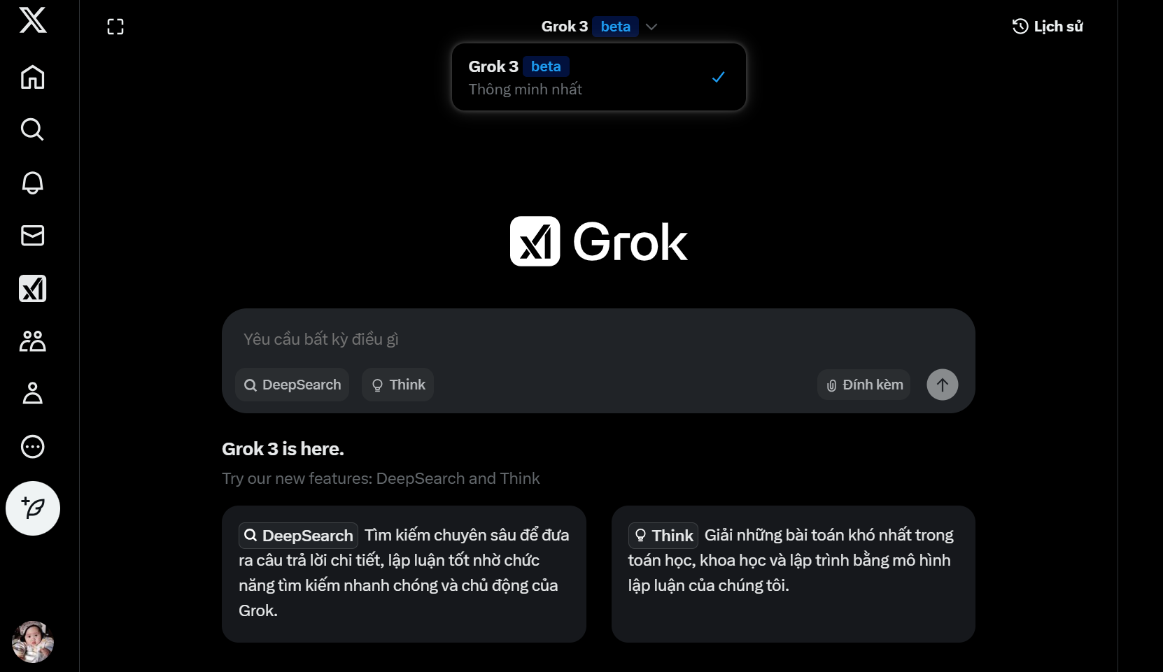 Grok 3 được tích hợp chặt chẽ với nền tảng X
