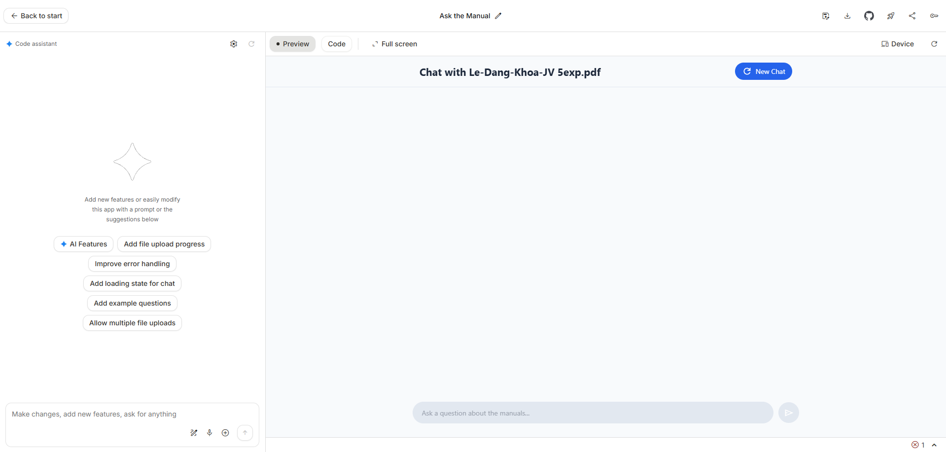Files uploaded in demo app