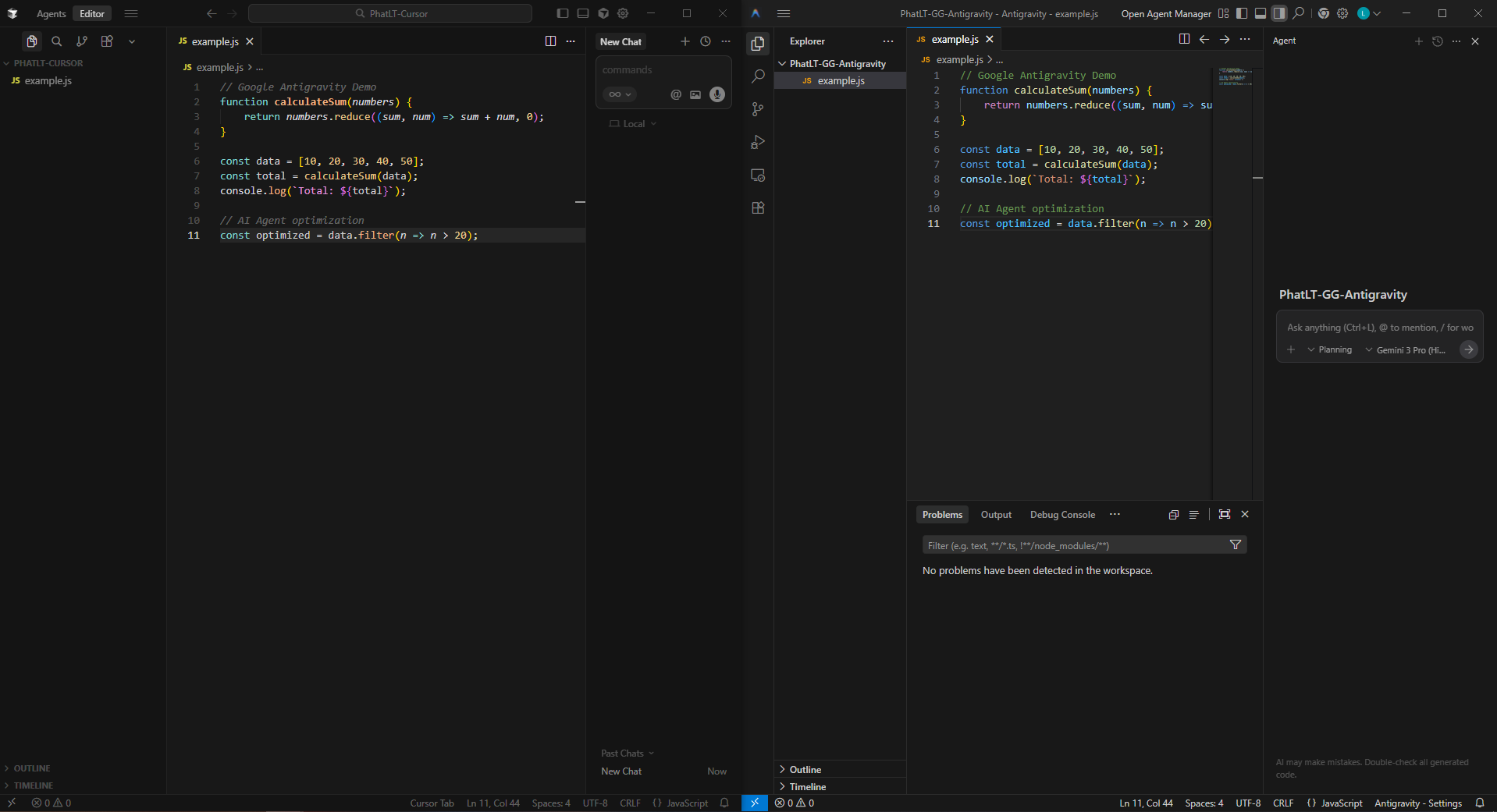 Antigravity vs Cursor Comparison